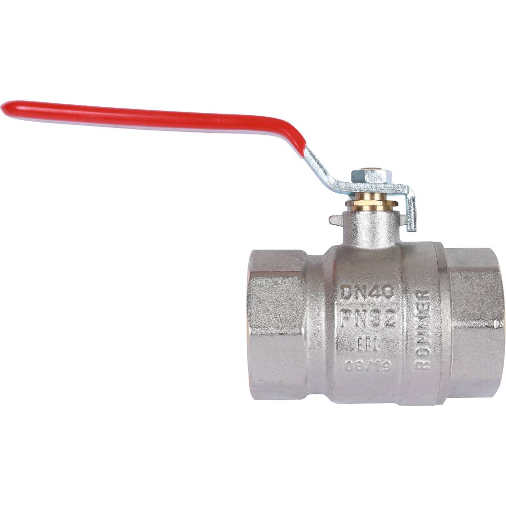 Кран шаровой ROMMER 1 1/2 ВН/ВН, ручка рычаг, RBV-0001-0110340