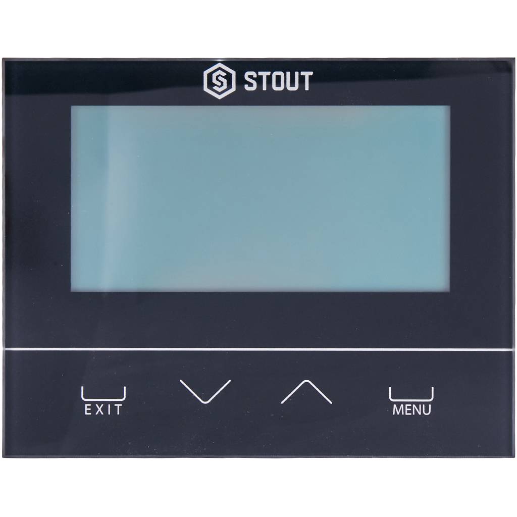 Проводной комнатный двухпозиционный регулятор STOUT ST-292v3, черный, STE-0101-029232