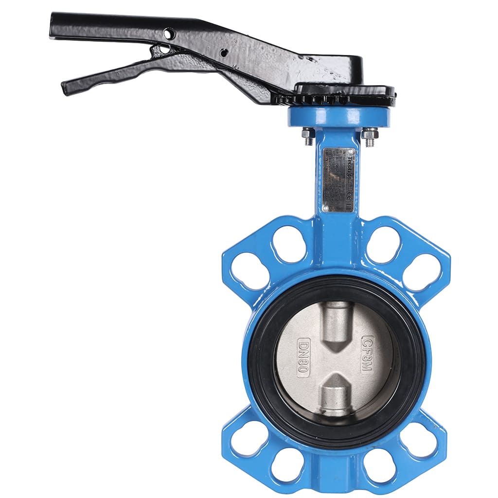*VPI4449-02EP0080 Tecofi Затвор дисков.поворотный, корпус ковкий чугун, диск нж сталь VPI4449 Ду80 Ру16 EP, VPI4449-02EP0080