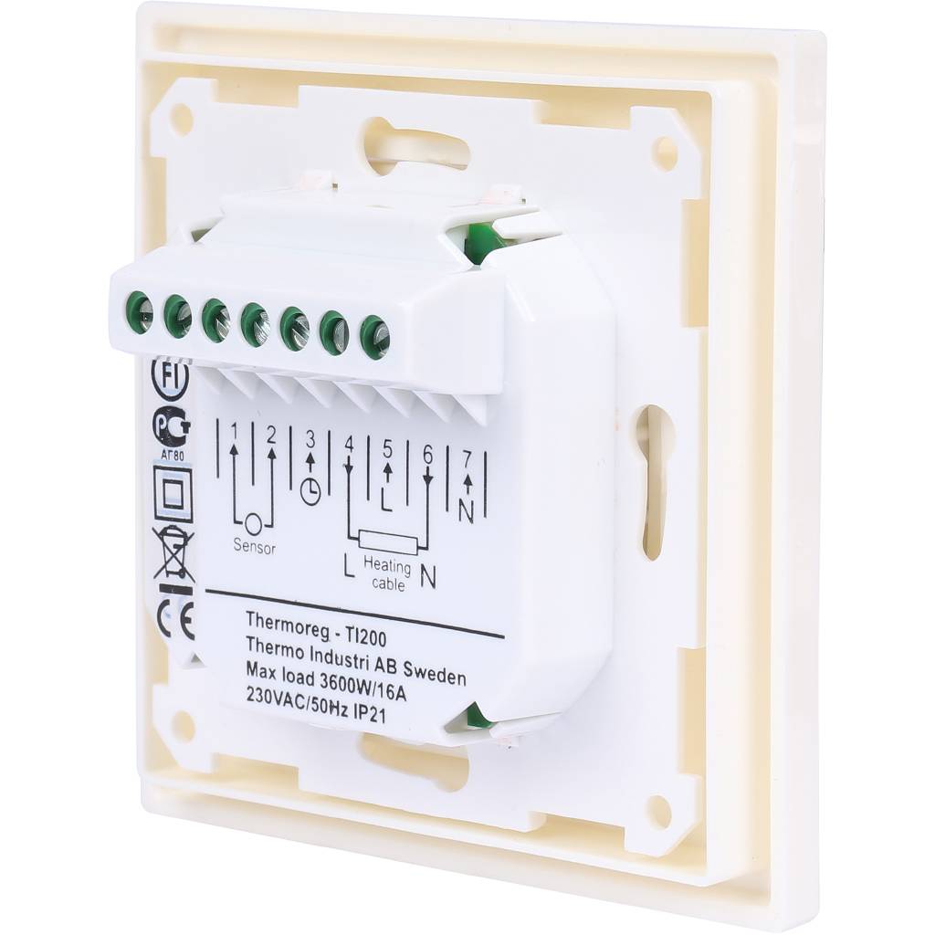 Терморегулятор THERMO Thermoreg Design от +5 до +40 16 А, TI-200D