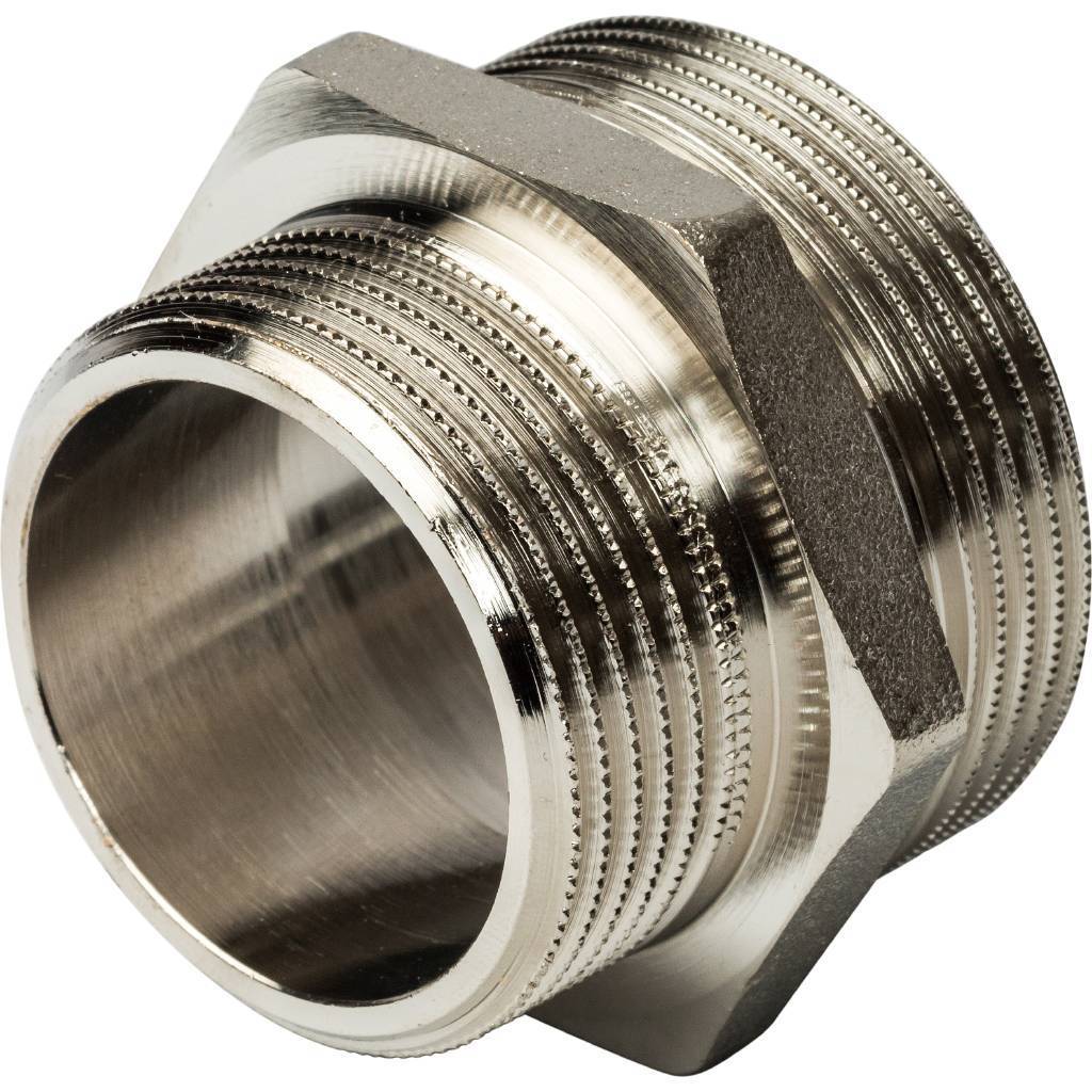 Ниппель НН STOUT переходной никелированный 1 1/2X1 1/4, SFT-0004-112114