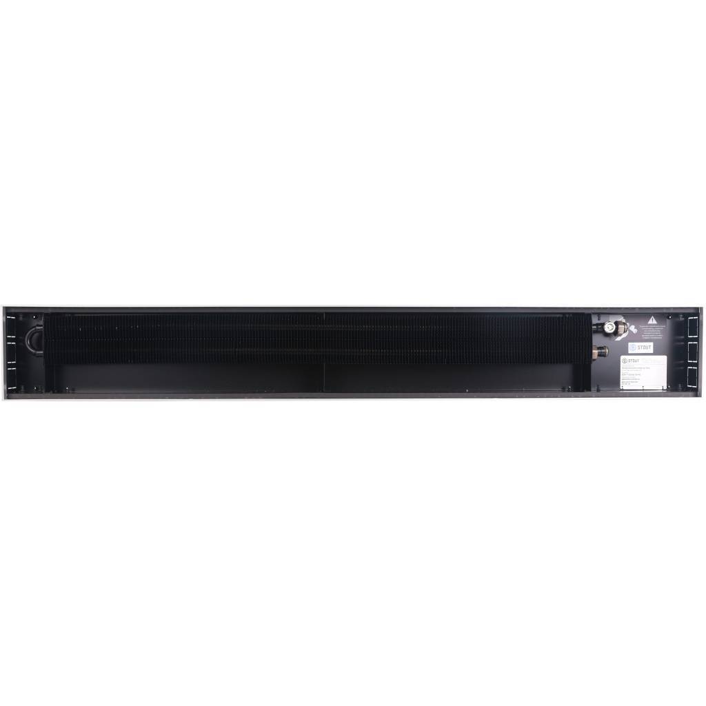 Внутрипольный конвектор STOUT SCN-1100 80х190х1400 (Решётка роликовая) правое подключение, SCN-1100-0819140
