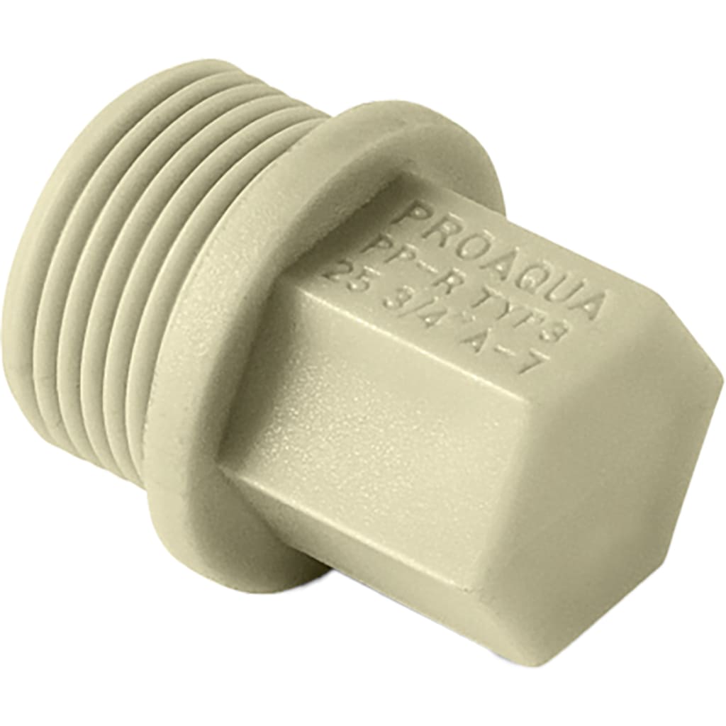 Заглушка резьбовая Pro Aqua d=1/2 PP-R Серая 20, PA15508PG