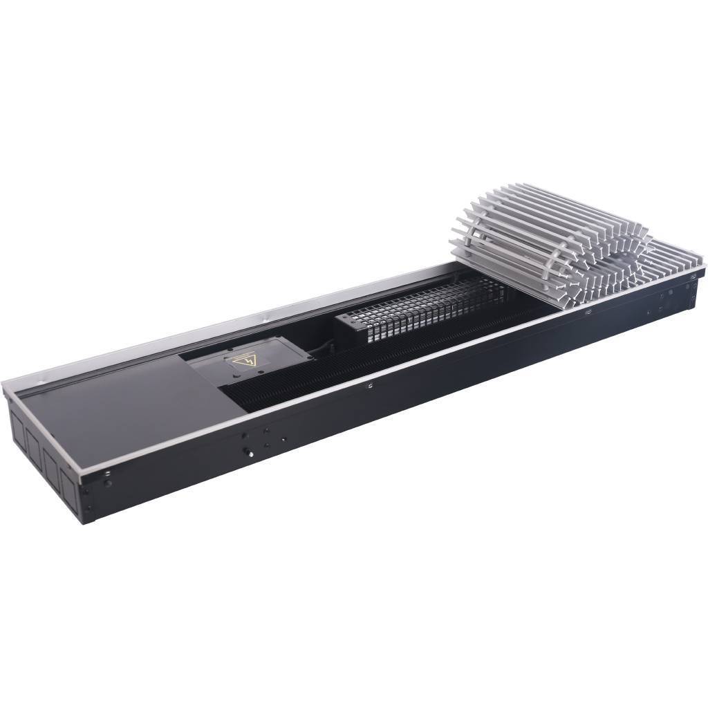 Внутрипольный конвектор STOUT SCQ-1100 75х240х1000 (Решётка роликовая) правое подключение, SCQ-1100-0724100
