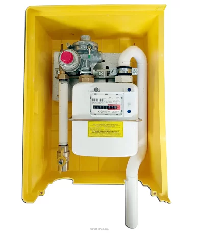 (ДРП-ГРП-ШРП) Европа Стандарт-10 U со счетчиком NP-OMEGA-G4 (110мм) левый Газдевайс