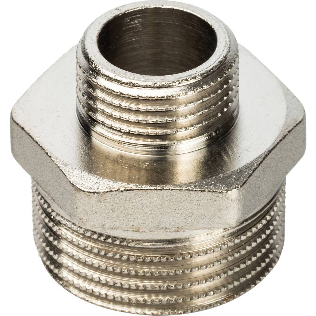 Ниппель НН STOUT переходной никелированный 1 X1/2, SFT-0004-000112