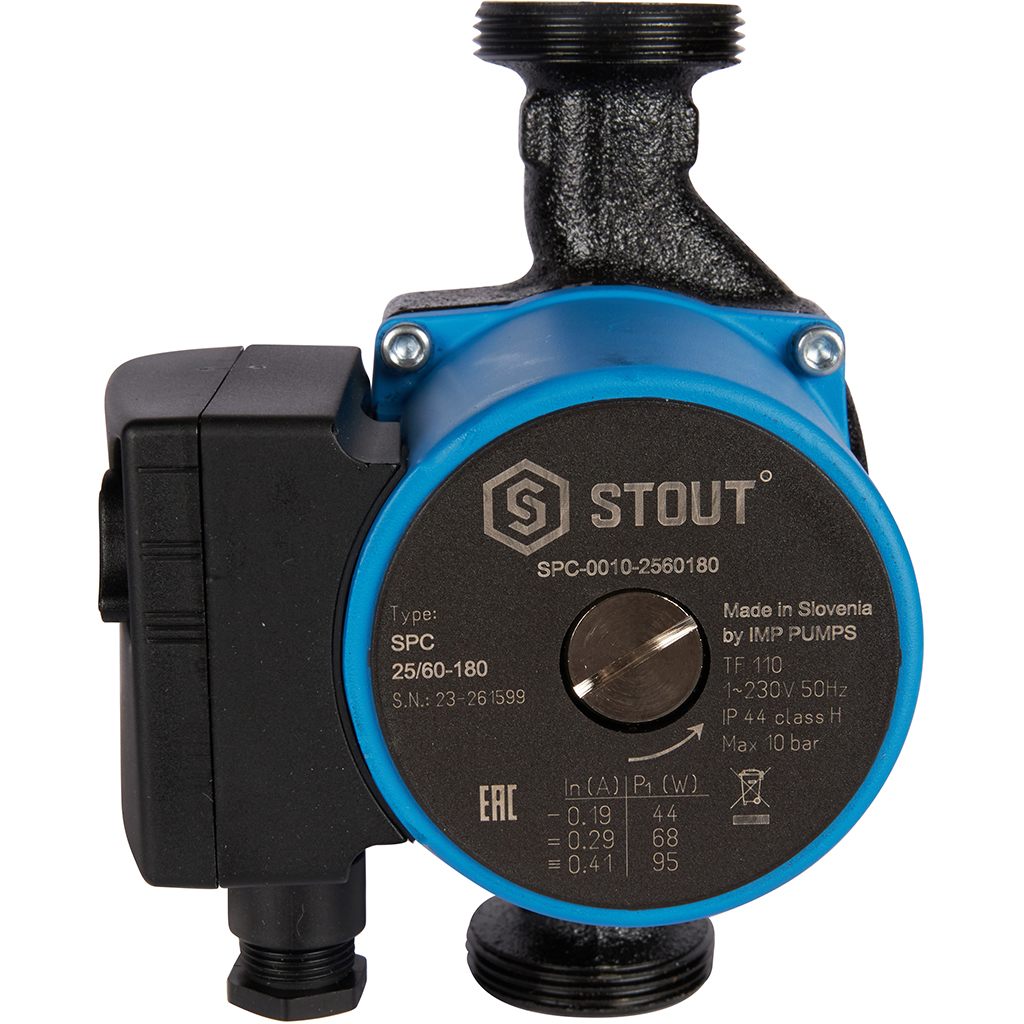 Насос циркуляционный STOUT 25/60-180, SPC-0010-2560180