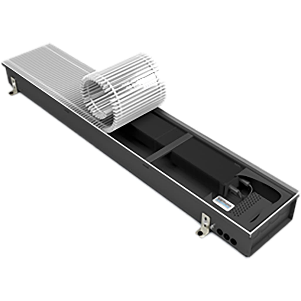 Внутрипольный конвектор VARMANN Ntherm Electro 110х230х1250 (решетка анодированная в цвет FB13) правое подключение, NE 230.110.1250 RR U FB13