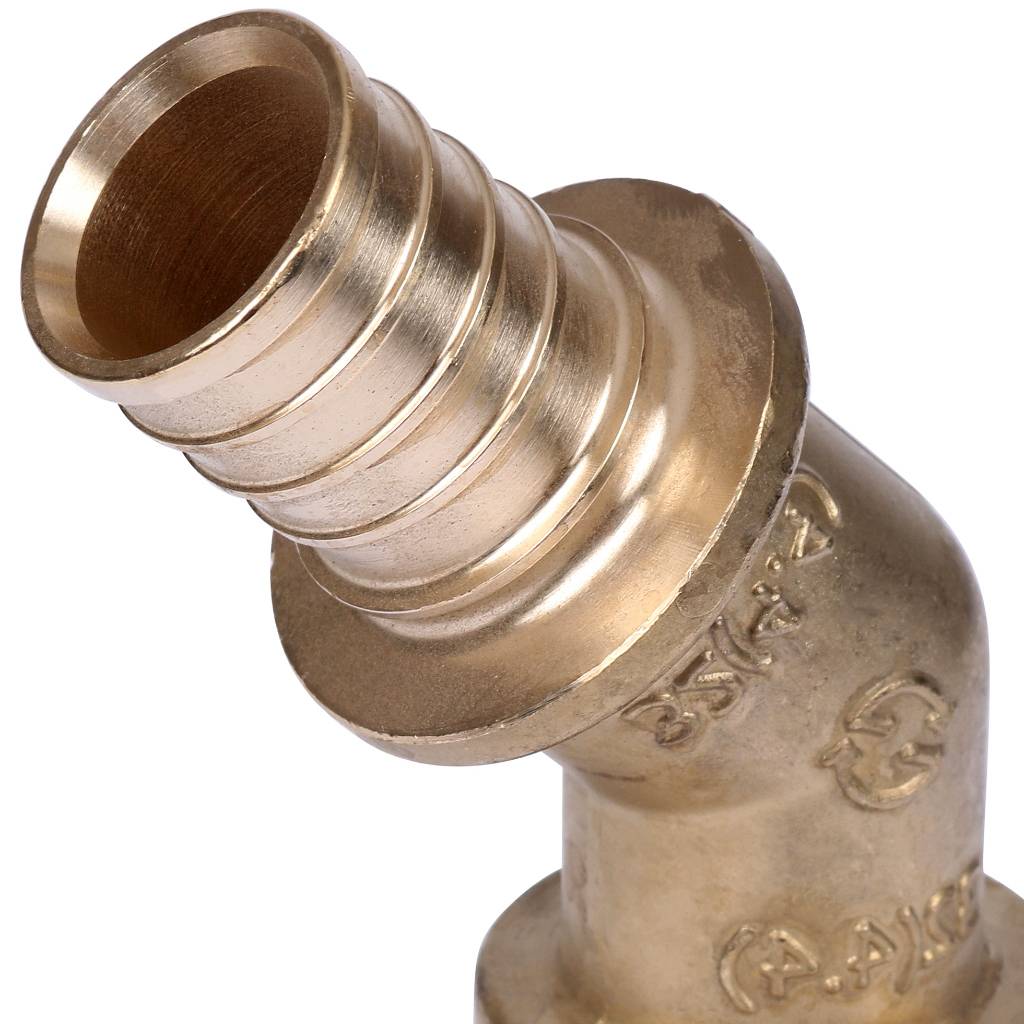 Угольник STOUT 45° 32 для труб из сшитого полиэтилена аксиальный, SFA-0031-000032