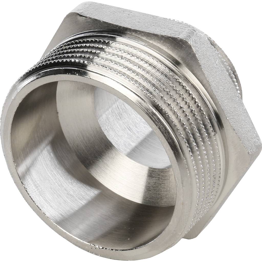 Ниппель НН STOUT переходной никелированный 1 1/2X1, SFT-0004-001121