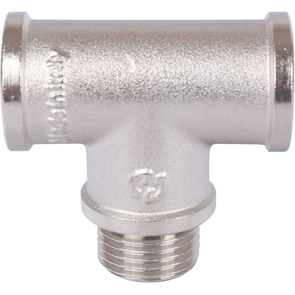 Тройник STOUT ВНВ никелированный 1/2 x1/2 x1/2, SFT-0065-121212