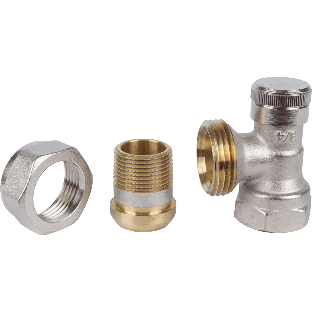 Клапан запорный Danfoss угловой никелированный RLV-20 Danfoss, 003L0145