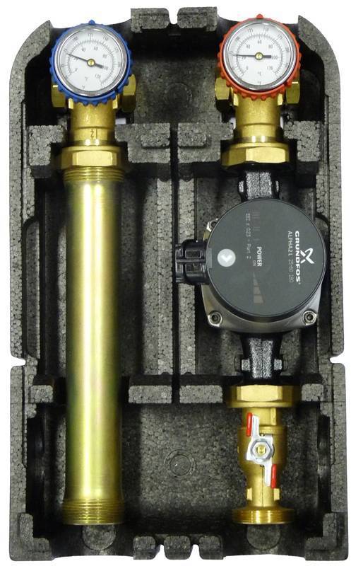 Насосная группа BARBERI с прямым контуром 1 (с насосом Grundfos ALPHA2L 25-60), 01G02500G
