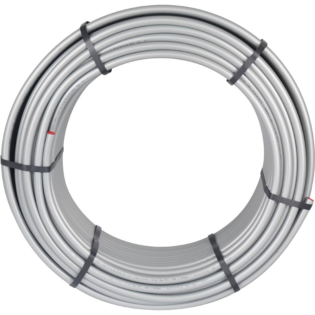 Труба STOUT PEX 16x2,6 стабильная , серая, (бухта 100 м), SPS-0001-001626
