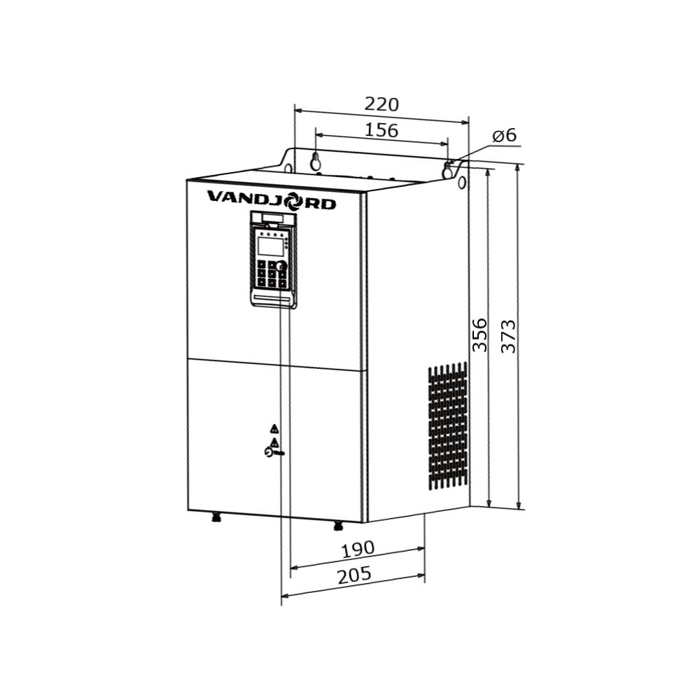 Преобразователь частоты Vandjord CUE10-4T18R5B-E-NP, 52111012
