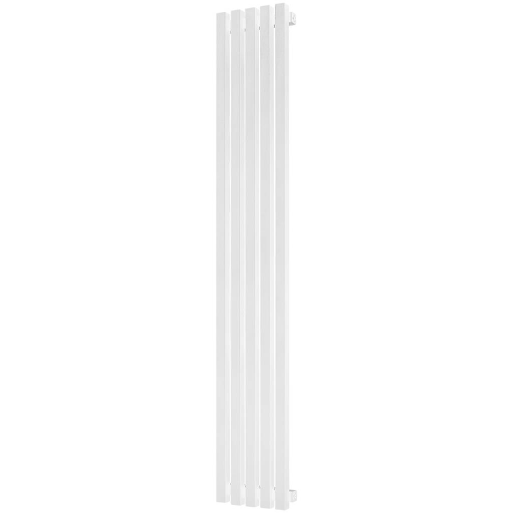 Стальной трубчатый радиатор STOUT TUBE QUADRO 5 секций нижнее правое подключение QV40-1750-5 R RAL1T104S9016 (белый муар), STQV4017505RRAL1T104S9016