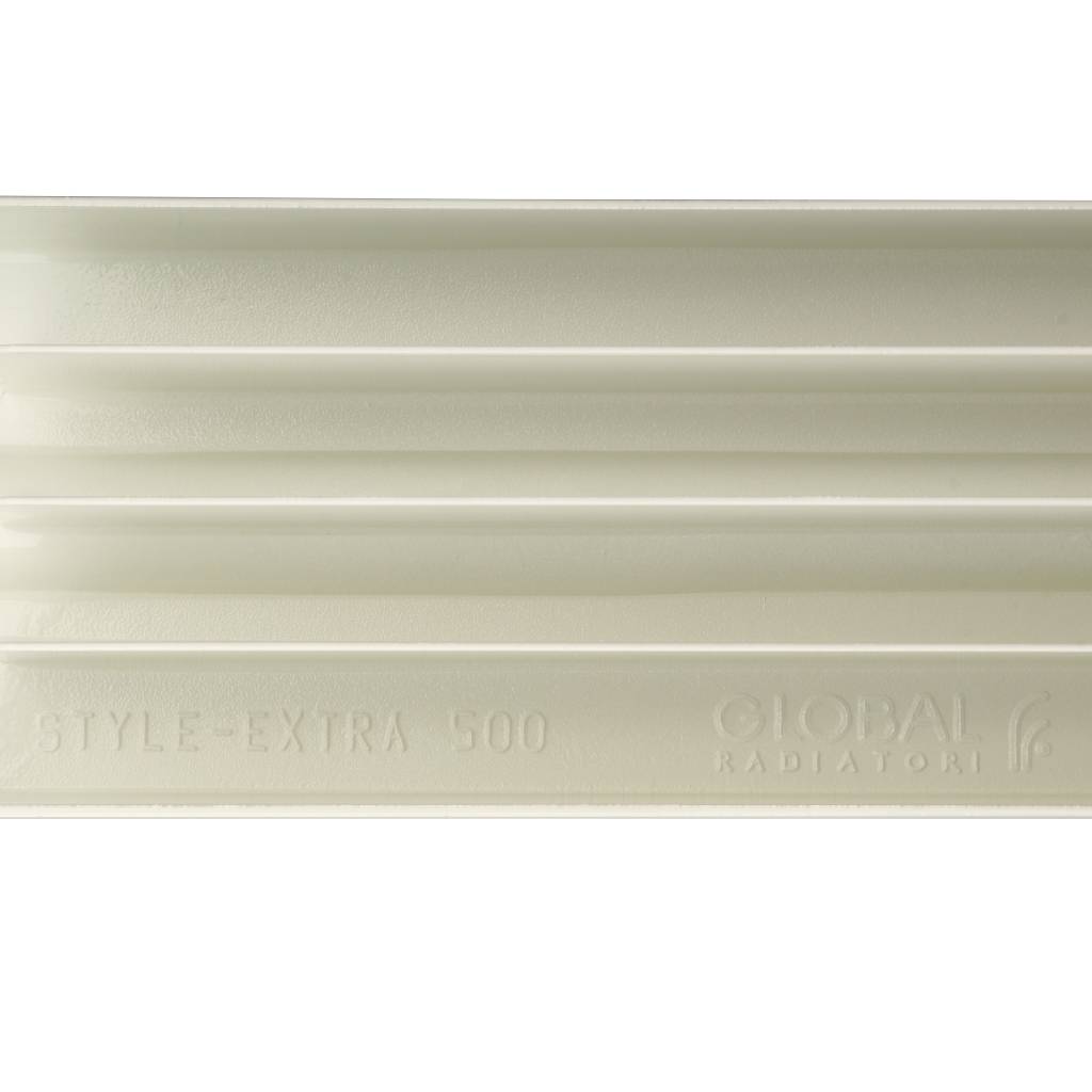 Радиатор биметаллический Global STYLE EXTRA 500 6 секций нижнее правое подключение (белый RAL 9010), STE05001006/DS