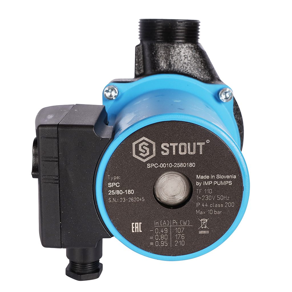 Насос циркуляционный STOUT 25/80-180, SPC-0010-2580180