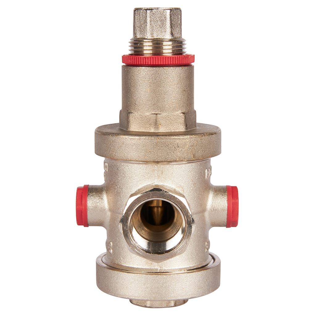 Редуктор давления ROMMER PN25 вн/вн 1/2 с выходом под манометр, RVS-0008-000015