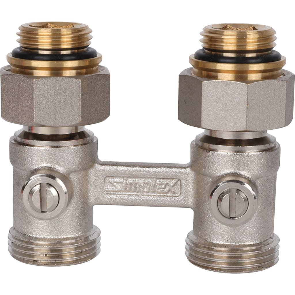 Узел нижнего подключения для радиаторов Meibes Standart line Тип D1/50 прямой, 1/2 НPx3/4 HP, F10011