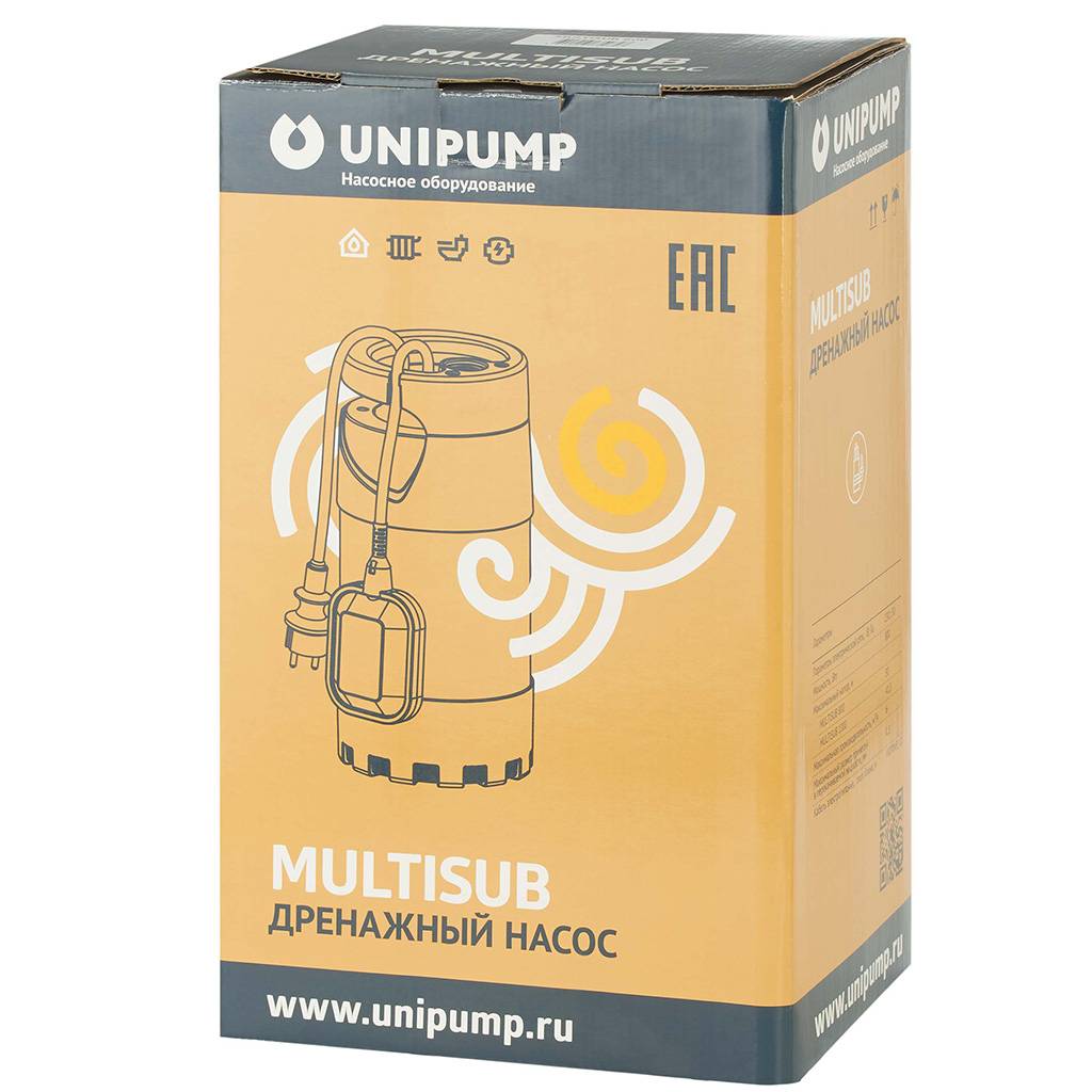 Насос дренажный UNIPUMP MULTISUB 1000, 56225