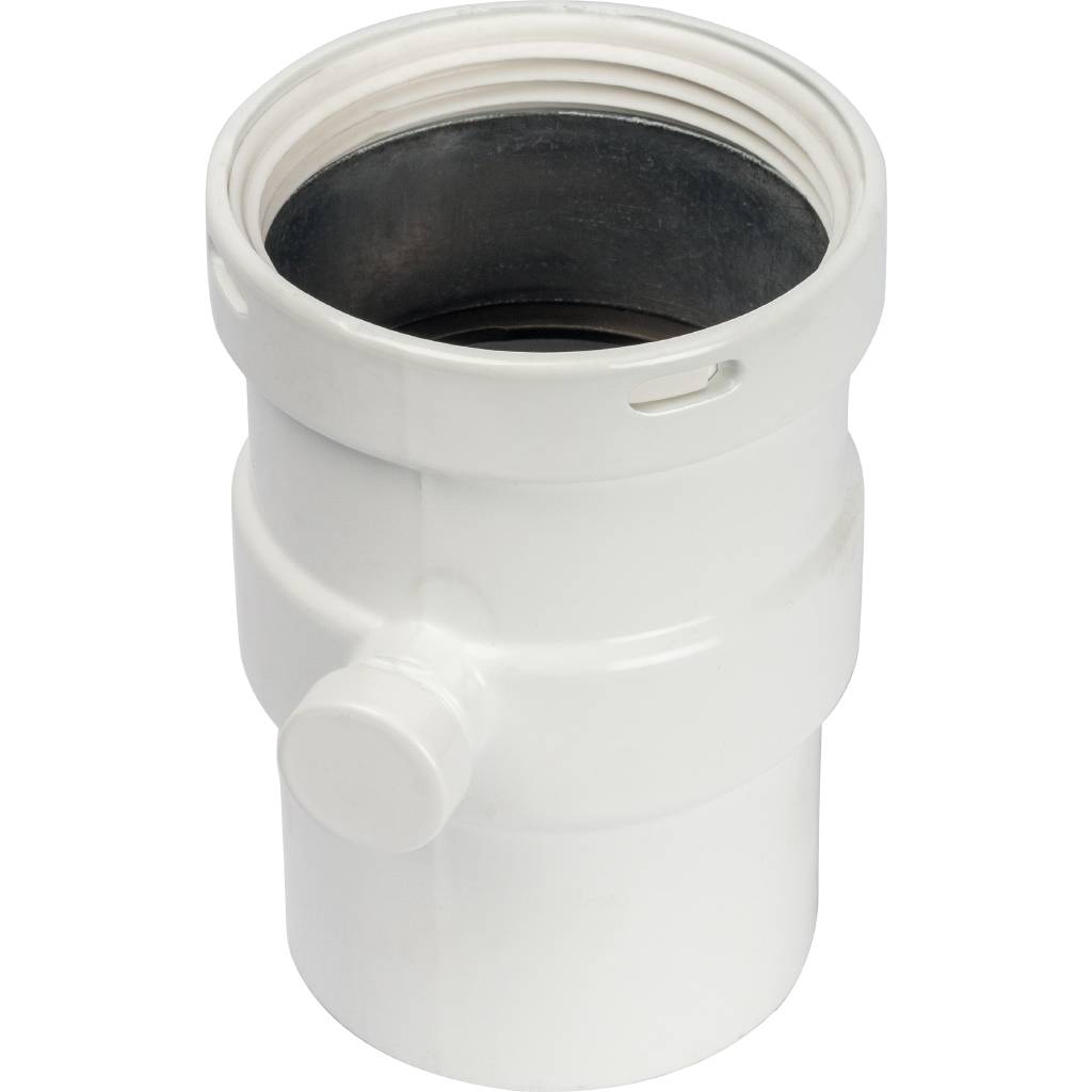 Элемент дымохода STOUT горизонтальный DN80 п/м с патрубком для отвода конденсата, SCA-0080-020135