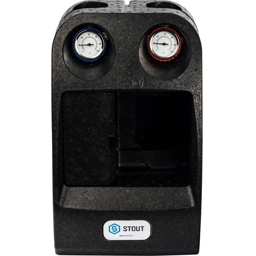 Насосная группа STOUT SDG-0001 с прямым контуром 1 без насоса в теплоизоляции, SDG-0001-002501