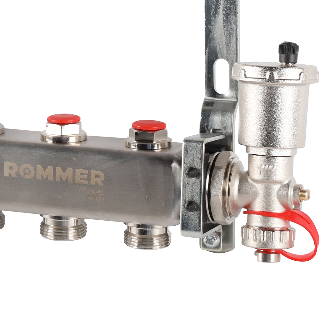 Коллектор из нержавеющей стали в сборе без расходомеров ROMMER 3 выхода, RMS-3210-000003