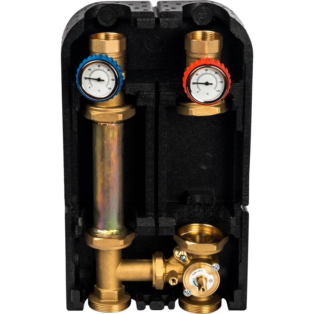 Насосная группа STOUT SDG-0007 со смесителем 1 1/4 без насоса DN 32, SDG-0007-003201