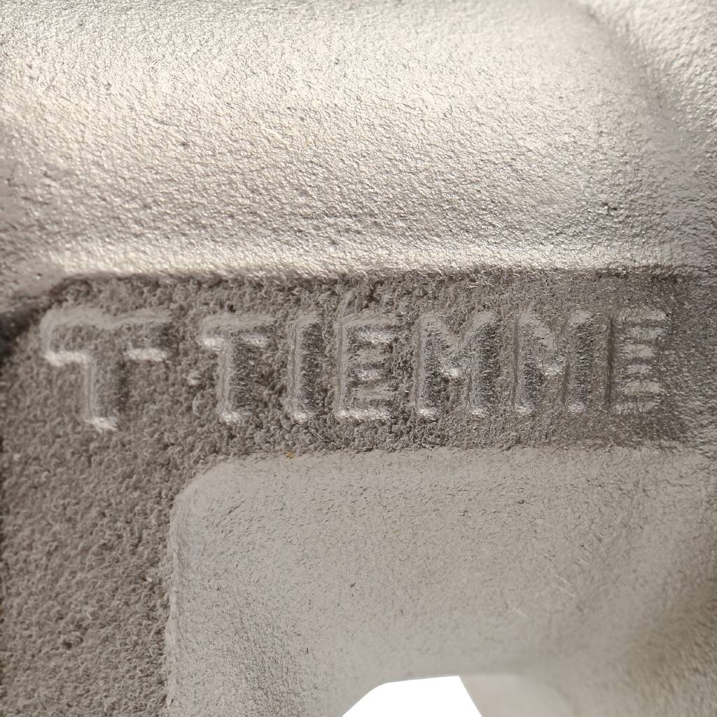 Угольник TIEMME НВ никелированный с упором 1х1, 1500291