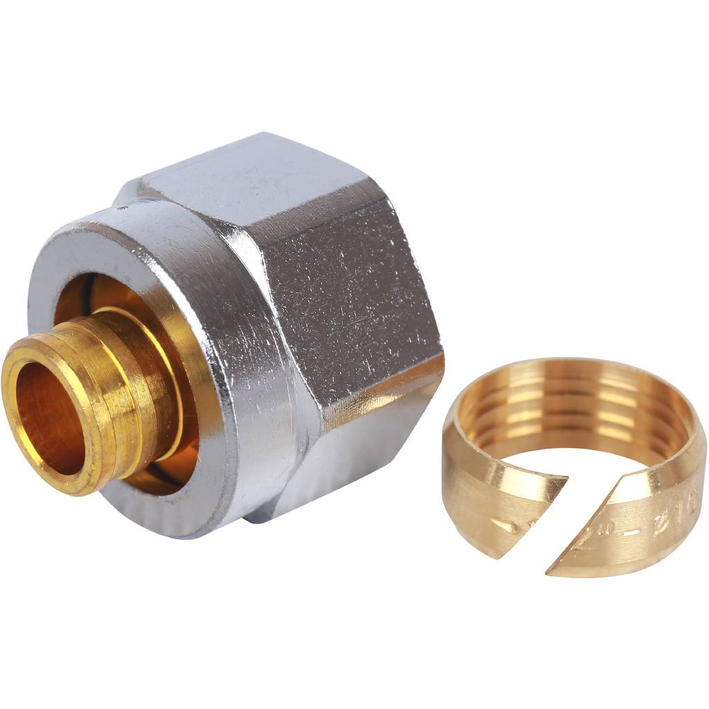 Концовка евроконус FAR для труб PEX 16х2.2, с накидной гайкой 1/2, FC 6075 58845