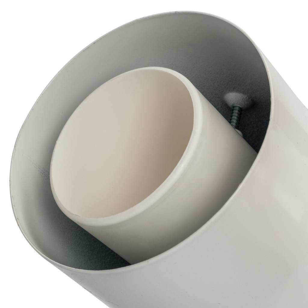 *SCA-8610-210090 STOUT Элемент дымохода конденсац. колено 90°/ адаптер 90° DN60/100 м/п PP-FE (совместим. с Baxi,Viessmann), SCA-8610-210090