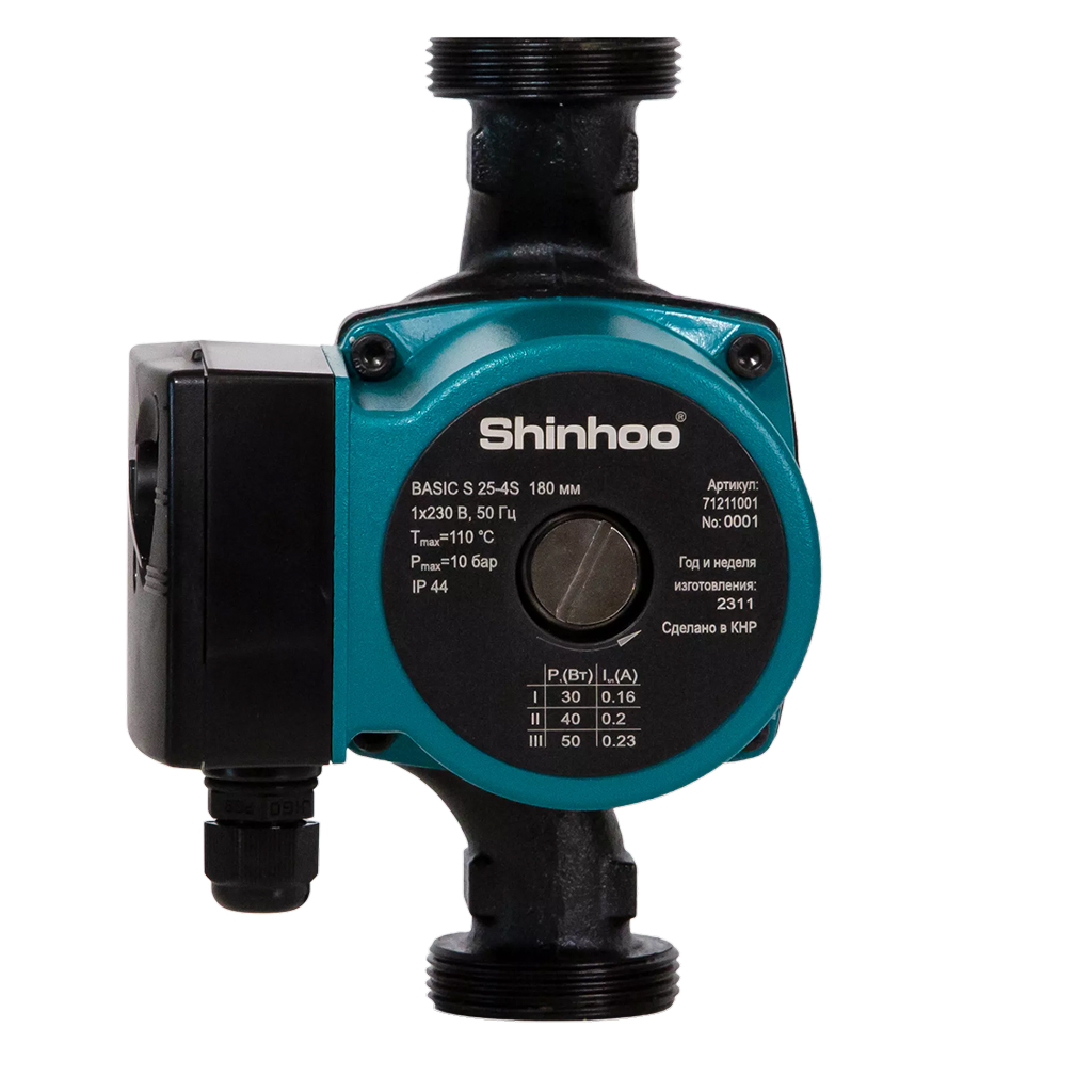 Циркуляционный насос SHINHOO BASIC S 25-4S 180, 71211001