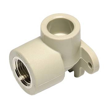 Колено Ekoplastik ППР с внутр. металл. резьбой и настен. крепл. 16х1/2x90°, SNK016XRCT