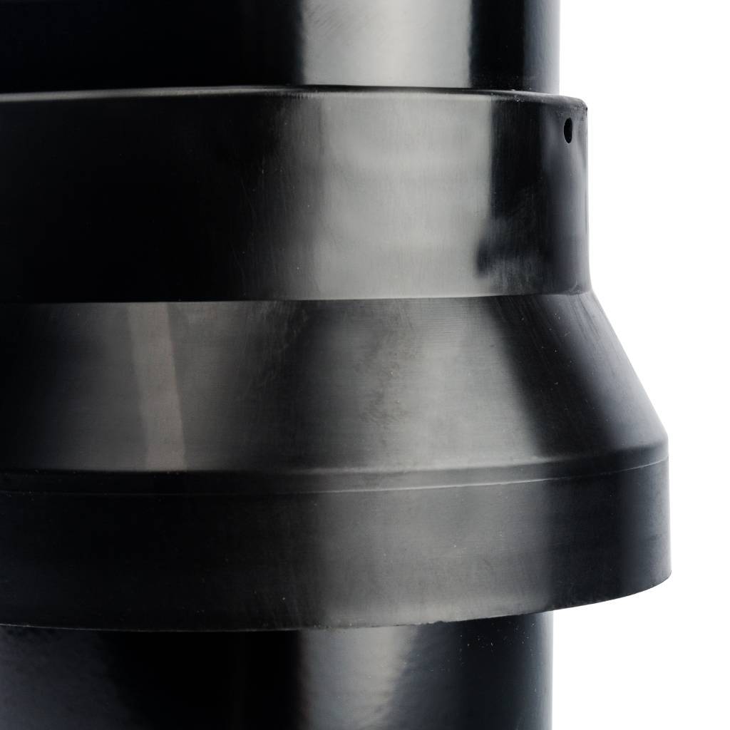 *SCA-0080-800001 STOUT Элемент дымохода DN80/100 к-т адаптер вертикальный утепленный, 584 мм, финальный участок, SCA-0080-800001