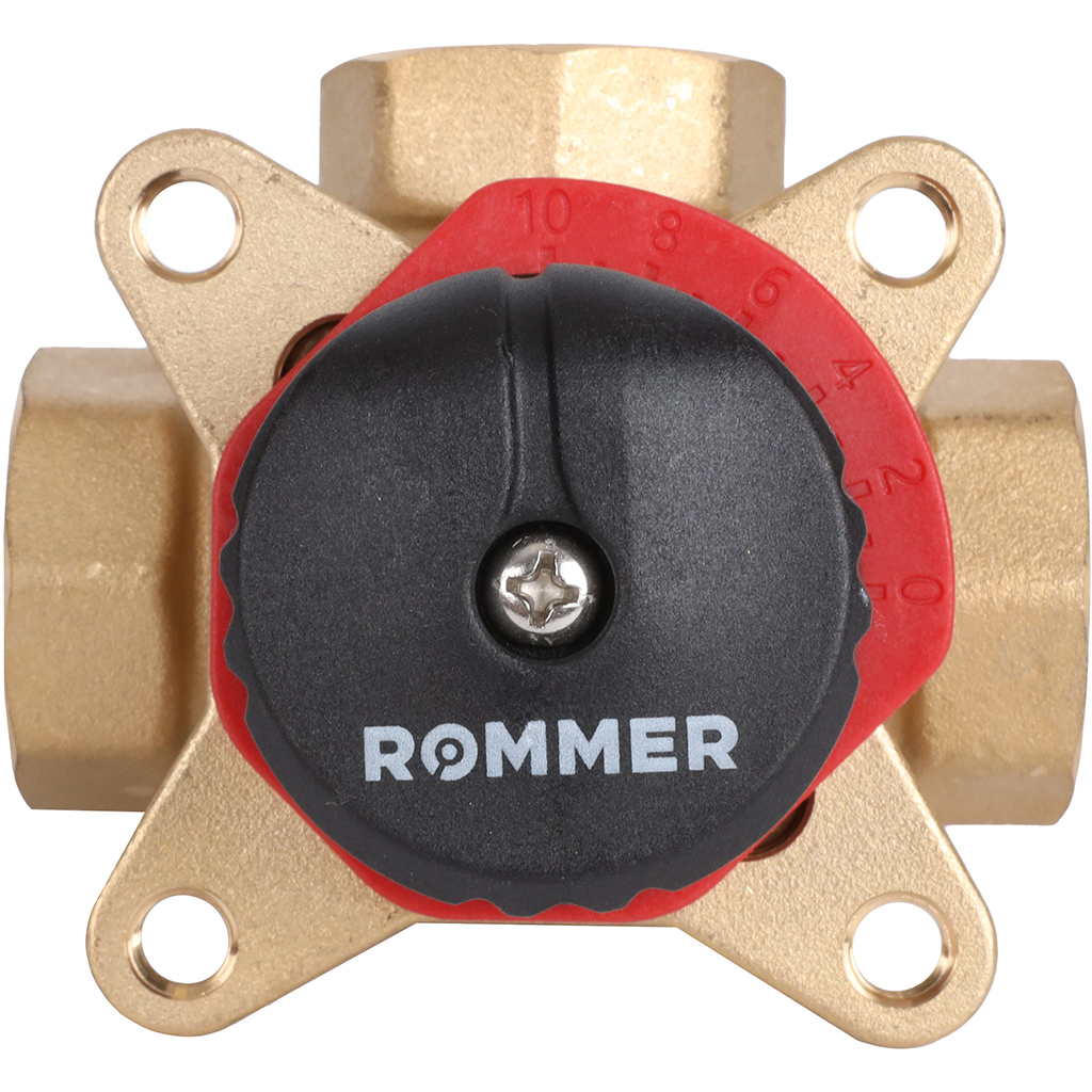 3-х ходовой смесительный клапан ROMMER 3/4  KVs 6,3, RVM-0003-006320