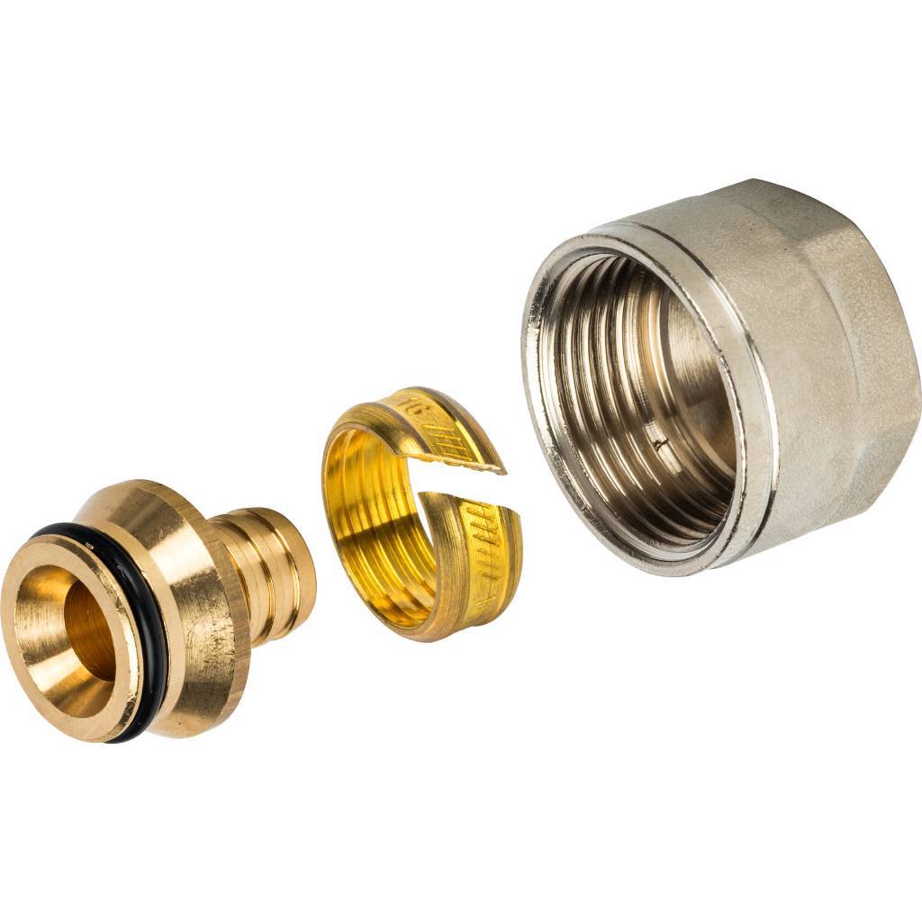 Фитинг компрессионный STOUT евроконус для труб PEX 16х2,2х3/4, SFC-0020-001622