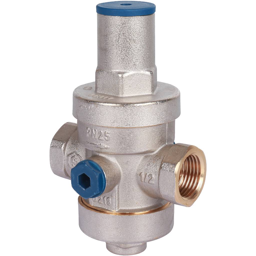 STOUT  Редуктор давления PN25 вн/вн 1/2  с выходом под манометр, SVS-1008-000015