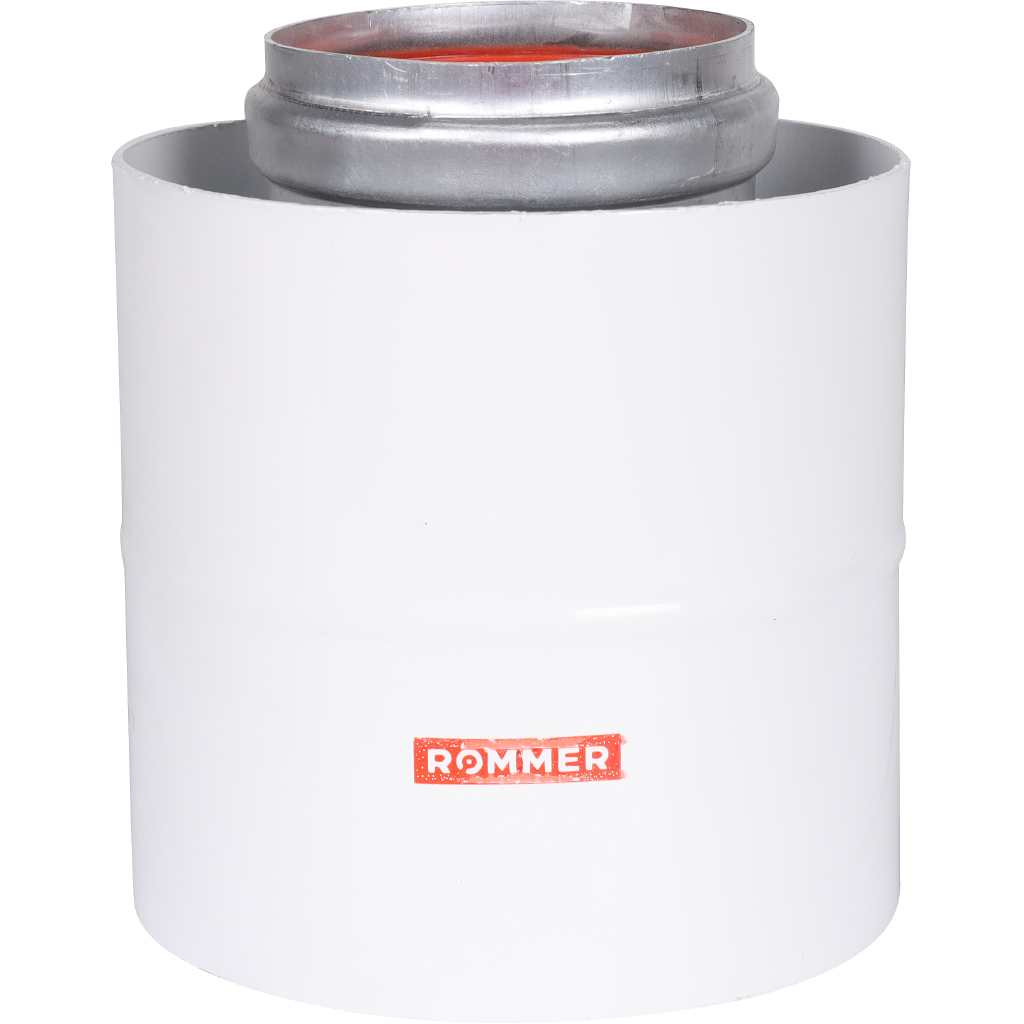 Начальный участок традиционный вертикальный коаксиальный ROMMER D60(м-м)/100(п-п) хомут в комплекте + втулка D60 L-50, RCA-6010-210100