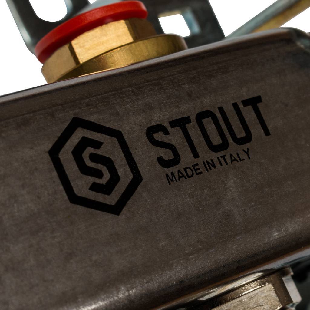 Коллектор из нержавеющей стали без расходомеров STOUT 12 выходов, SMS 0922 000012