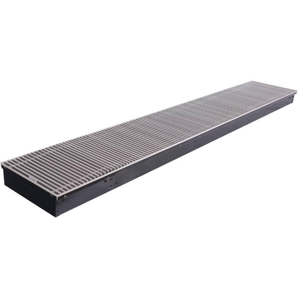 Внутрипольный конвектор STOUT SCN-1100 80х300х1800 (Решётка роликовая) правое подключение, SCN-1100-0830180