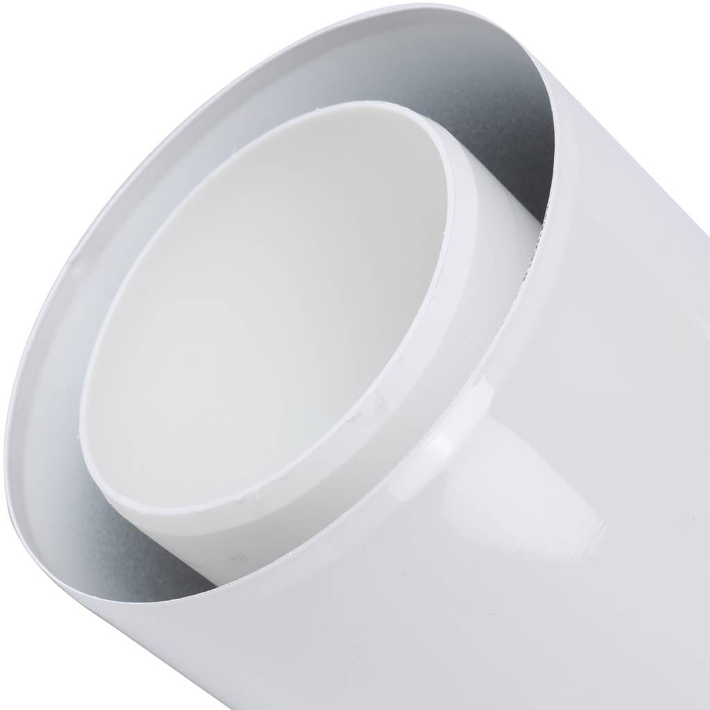Горизонтальная коаксиальная труба Baxi с наконечником, диам. 110/160 мм, длина 1000 мм, НТ, KUG71413331-