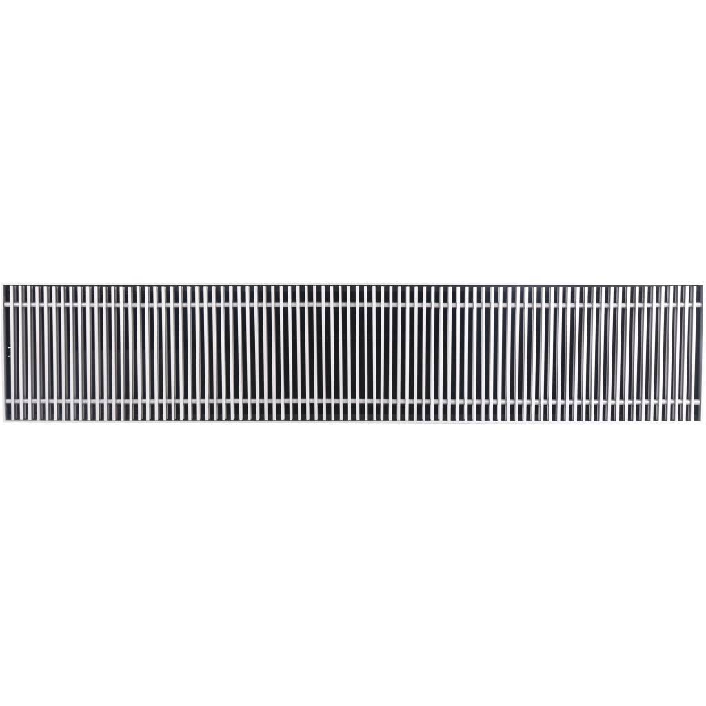 Внутрипольный конвектор STOUT SCN-1100 80х240х1200 (Решётка роликовая) правое подключение, SCN-1100-0824120