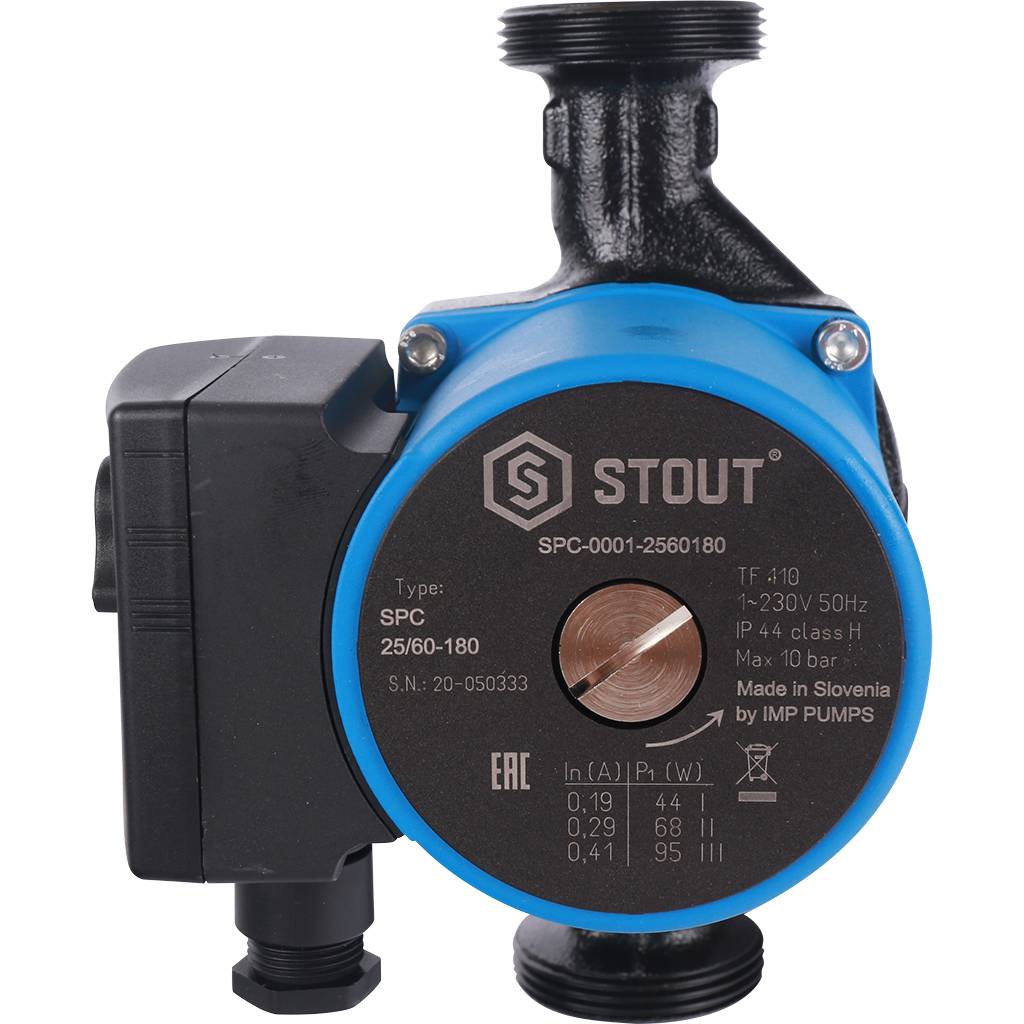 Насос циркуляционный STOUT 25/60-180, SPC-0001-2560180