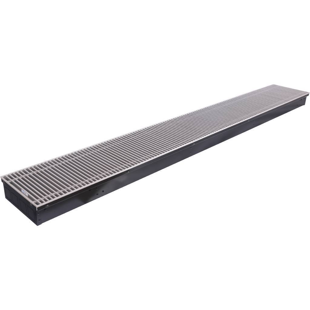 Внутрипольный конвектор STOUT SCN-1100 80х240х1800 (Решётка роликовая) правое подключение, SCN-1100-0824180