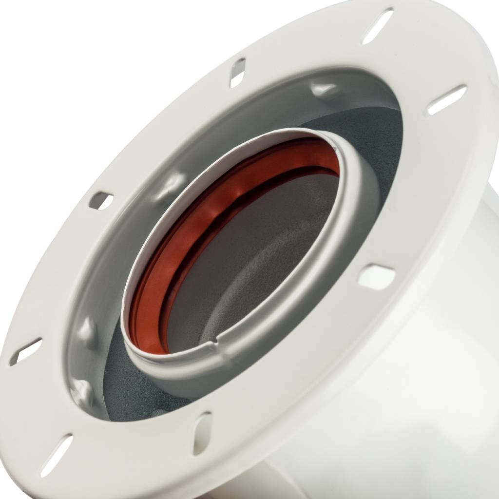 *SCA-6010-240190 STOUT Элемент дымохода DN60/100 адаптер для котла угловой 90° коаксиальный (совместимый с Bosch, Buderus)(с логотипом), SCA-6010-240190