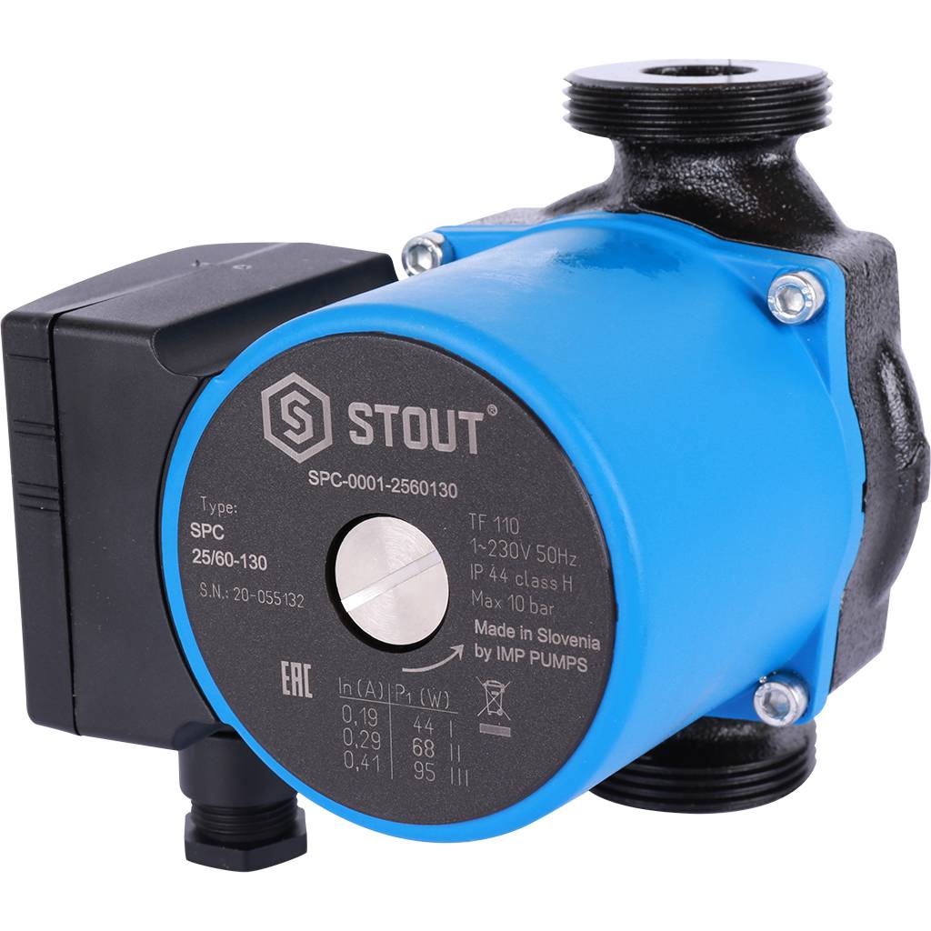 Насос циркуляционный STOUT 25/60-130, SPC-0001-2560130
