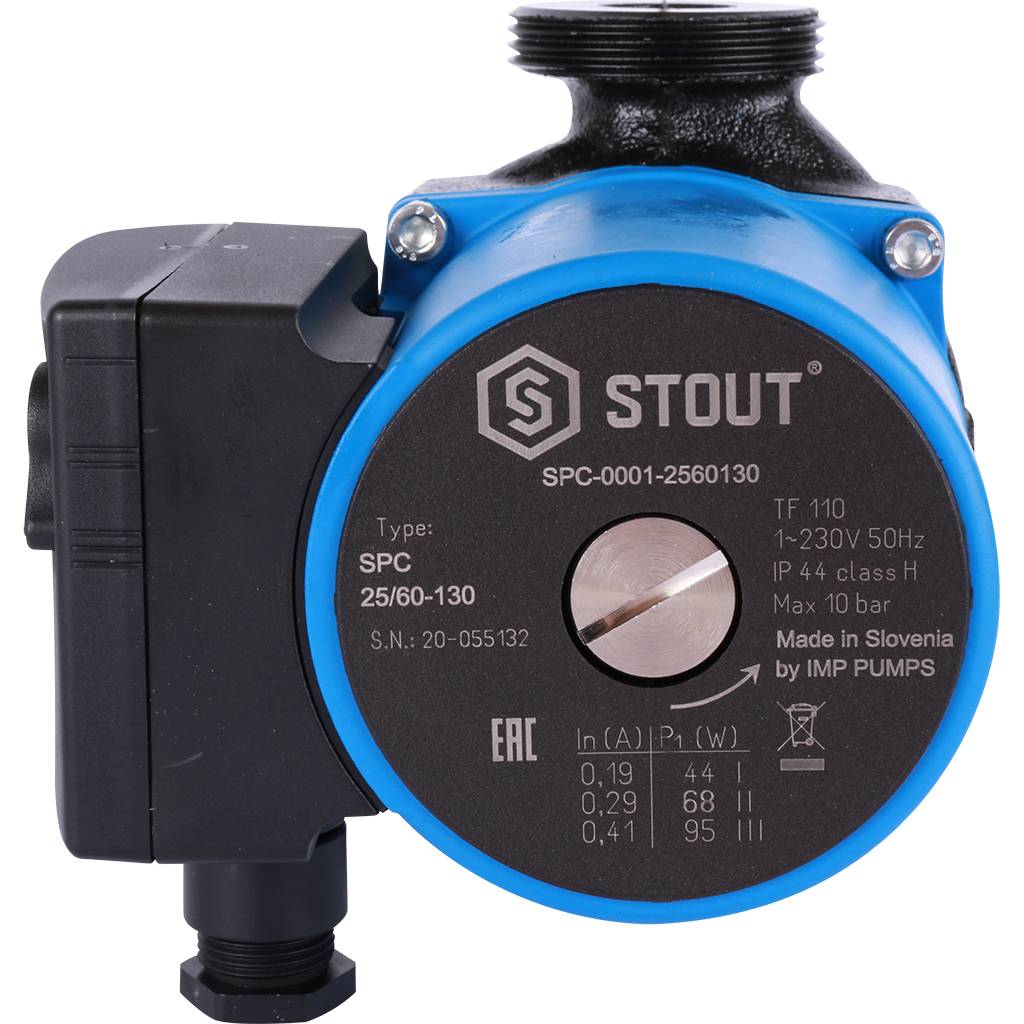 Насос циркуляционный STOUT 25/60-130, SPC-0001-2560130