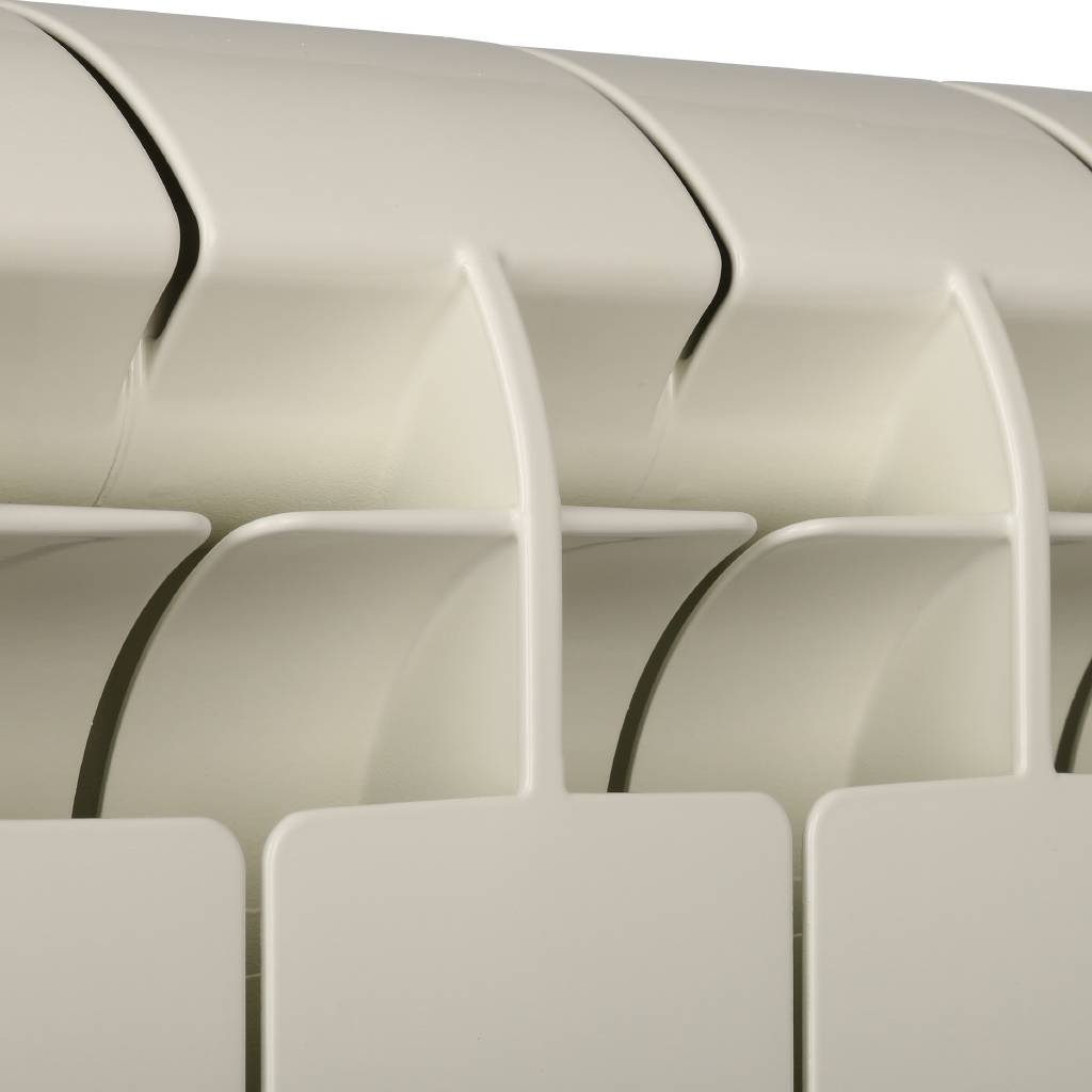 Радиатор биметаллический Global STYLE PLUS 500 8 секций боковое подключение (белый RAL 9010), STP05001008