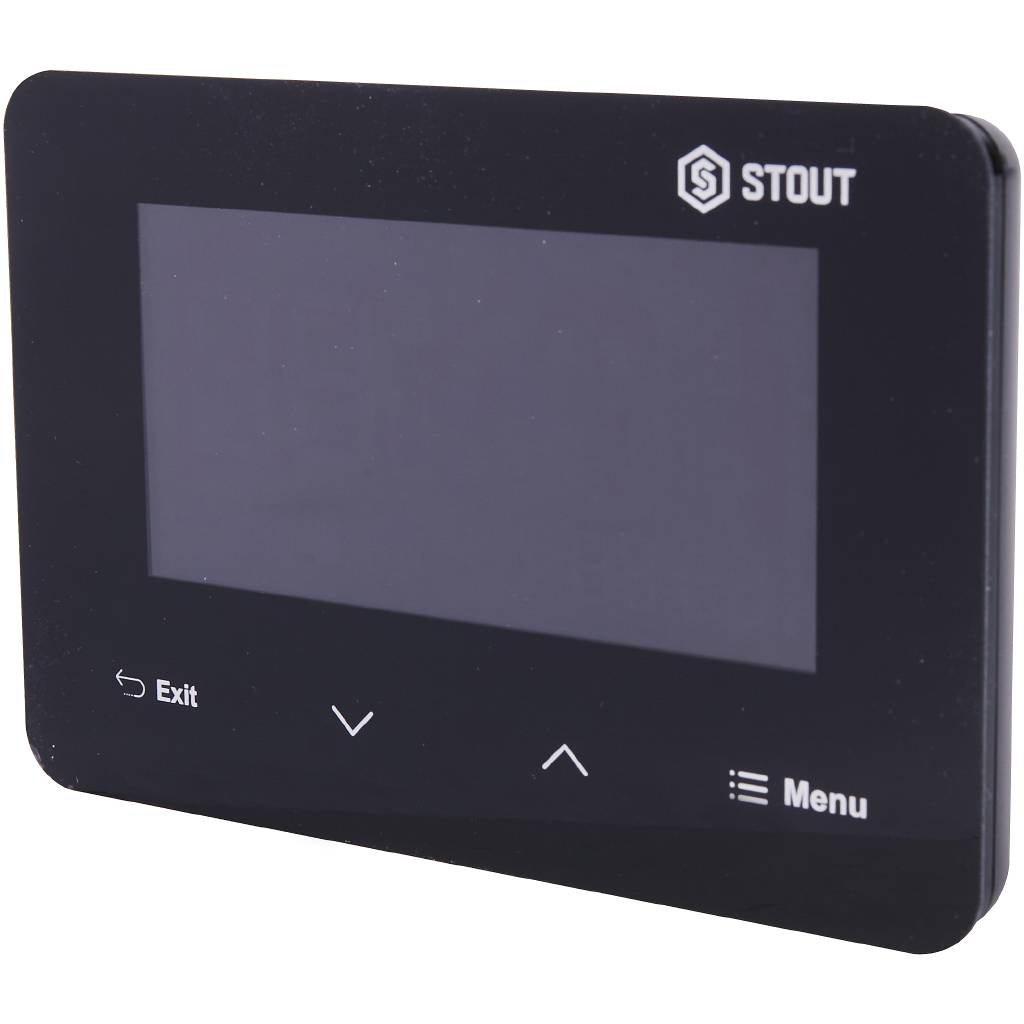 Проводной комнатный двухпозиционный регулятор STOUT ST-293v3, черный, STE-0101-029332